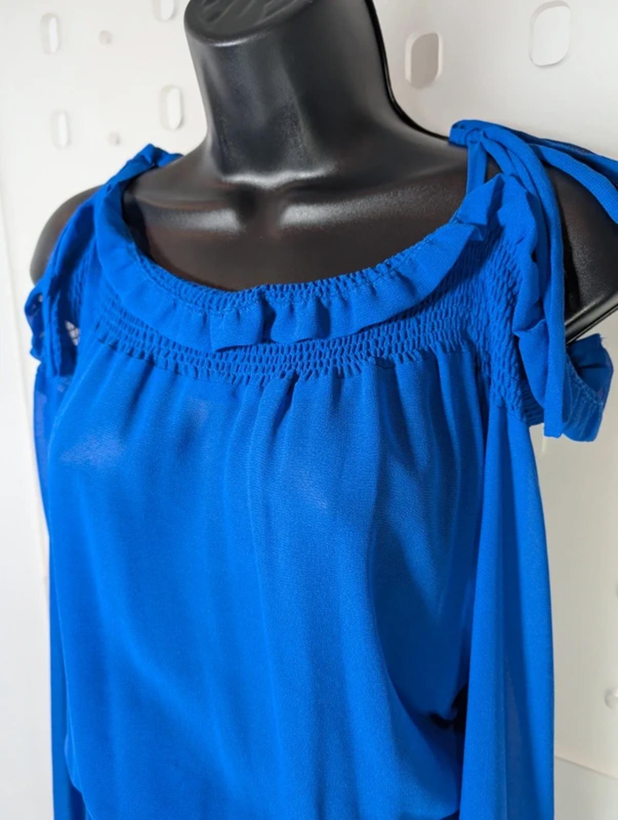 Studio by Preen Cobalt Blue Asymmetric Midi Dress UK 16 NWT RRP £69