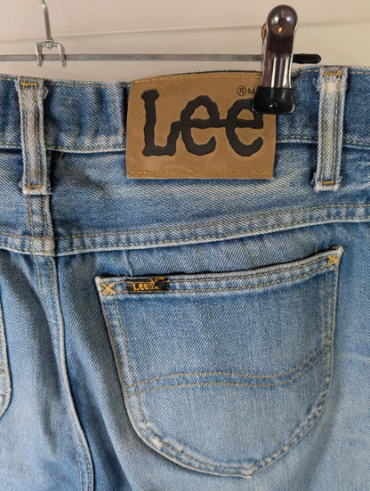 Lee vintage cropped raw hem jeans UK 10–12
