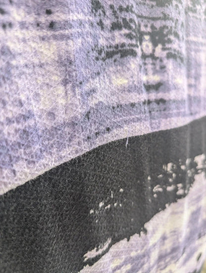Nu Denmark Ombre Midi Shirt Dress Black Lilac UK8/10