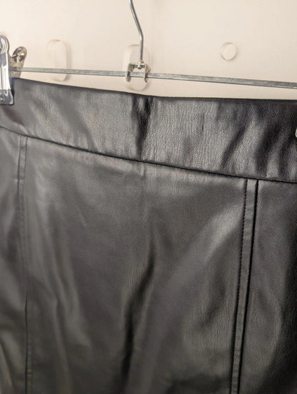 Stradivarius PU mini skirt size 8