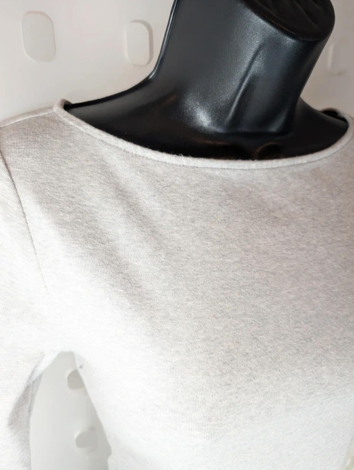 Ralph Lauren Grey Marl Boat Neck T-Shirt Small