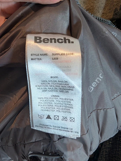 Bench Grey Padded Gilet Size Medium Y2K