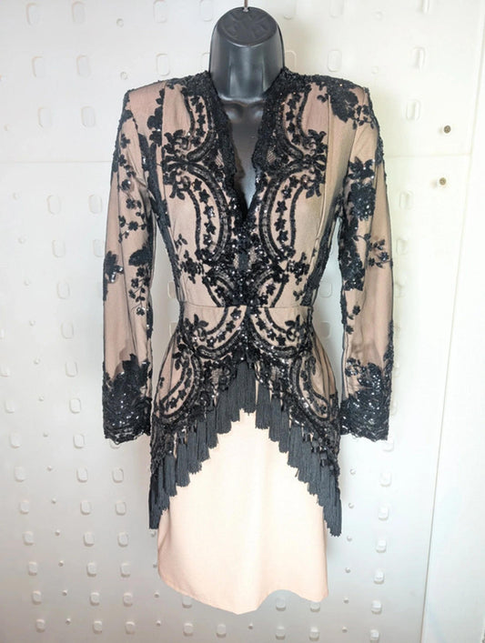 The Dolls House embellished fringe & sequin dress – UK 6–8