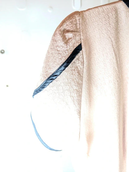 🖤 Rützou Silk 1920s-Style Contrast Panel Dress | UK 10