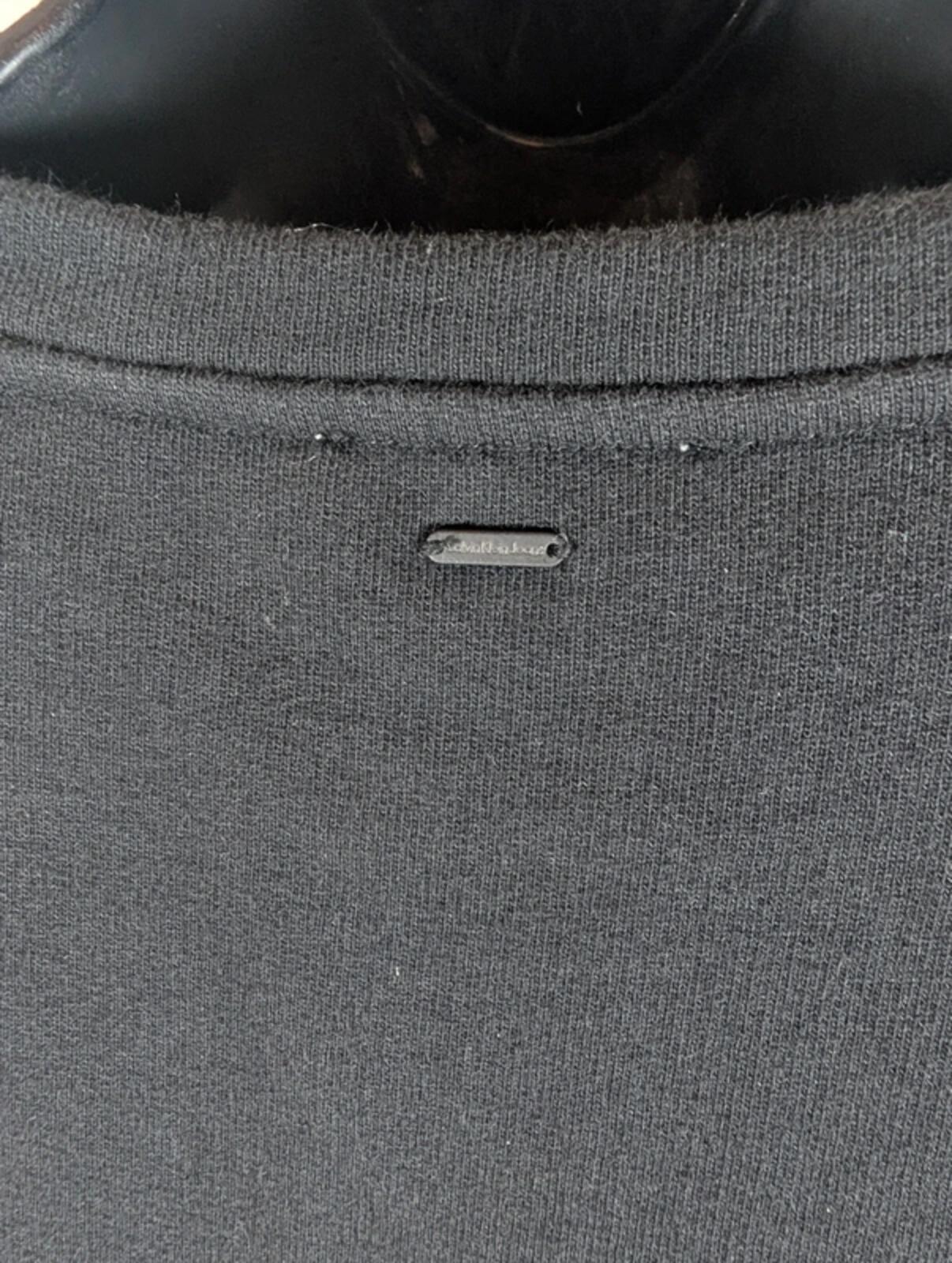 Calvin Klein Black Holographic Sequin Oversized T-Shirt Top UK8–10
