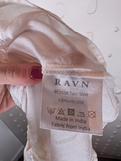 Ravn Ravn ‘Tatti’ White Boho Blouse Small Lace Detail