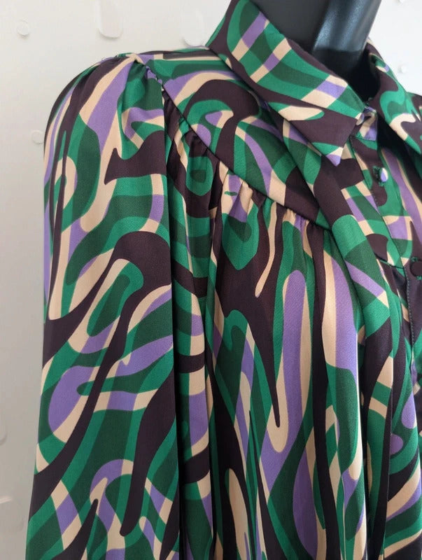 Suncoo Lahsen Pussy Bow Blouse T0 UK8