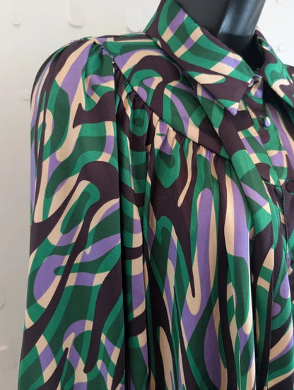 Suncoo Lahsen Pussy Bow Blouse T0 UK8