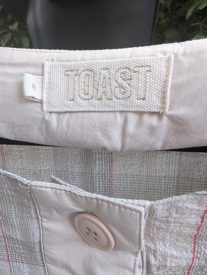 Toast Grey Check Shirt Dress UK8