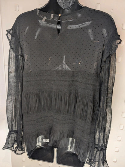 Silvian Heach sheer blouse – size M