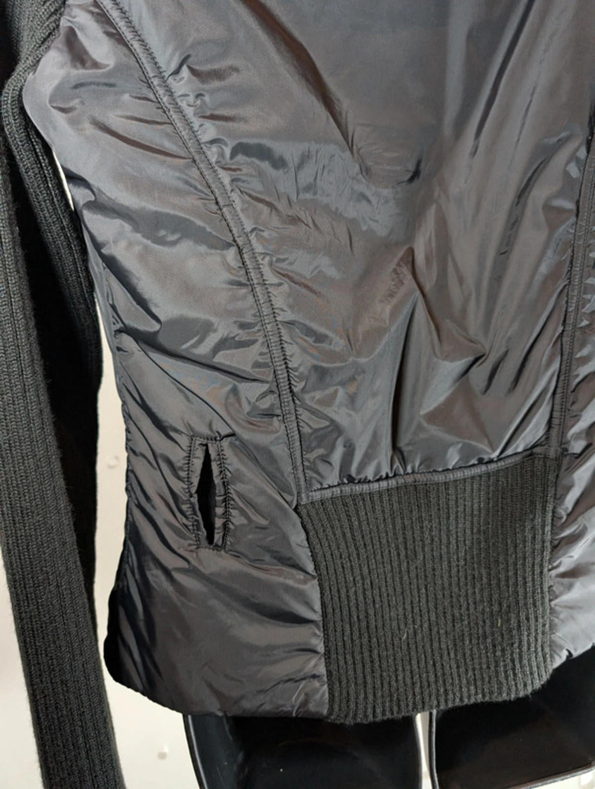 Max & Co Quilted Jacket with Ribbed Knit Sleeves – UK 10