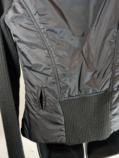 Max & Co Quilted Jacket with Ribbed Knit Sleeves – UK 10