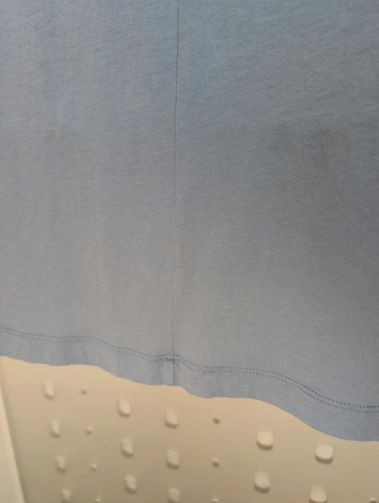 Sandwich Longline Top Medium Mesh Panel Modal 3/4 Sleeve