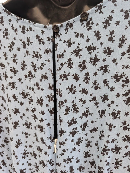 Nobody's Child EcoVero Floral Midi Dress Blue UK10