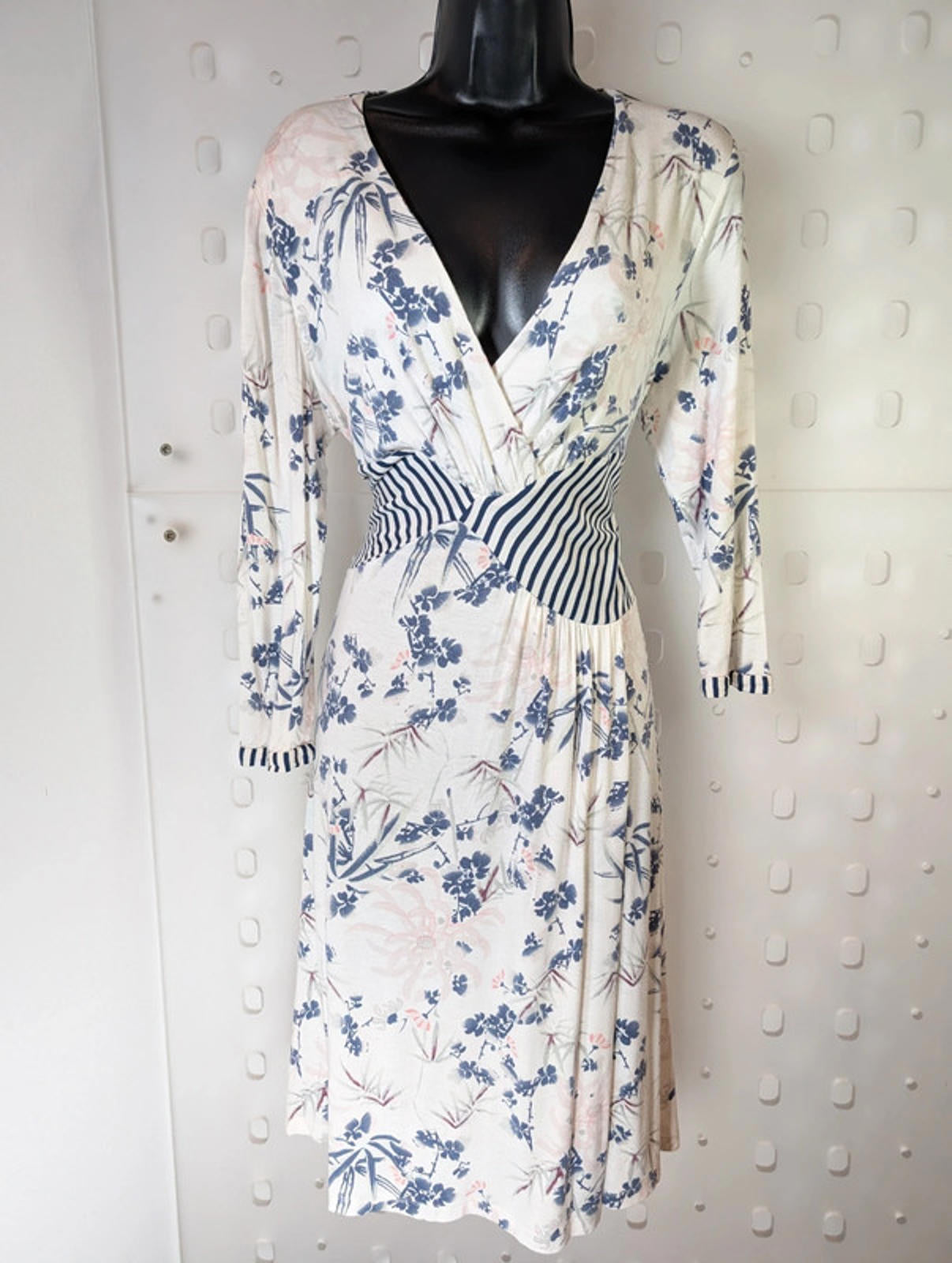 Kenzo bamboo print stretch viscose dress – size L (priced for condition)