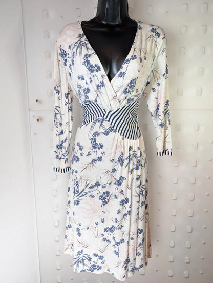 Kenzo bamboo print stretch viscose dress – size L (priced for condition)