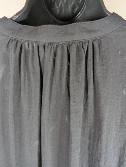 JW Anderson for Uniqlo Sheer Tie Neck Blouse Black Medium