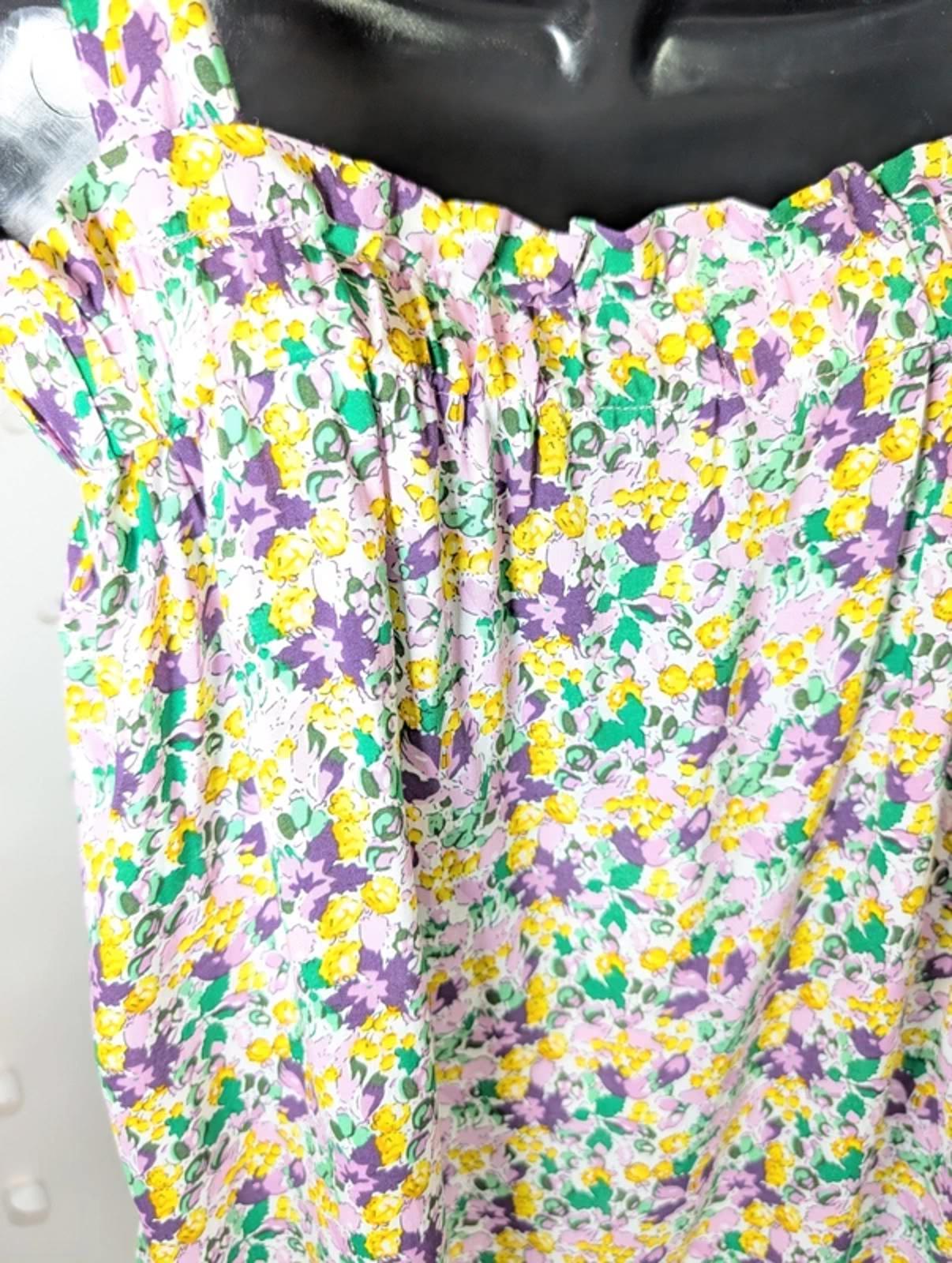 Lollys Laundry Anne Tie Shoulder Top Size S NWT EcoVero Floral RRP €60