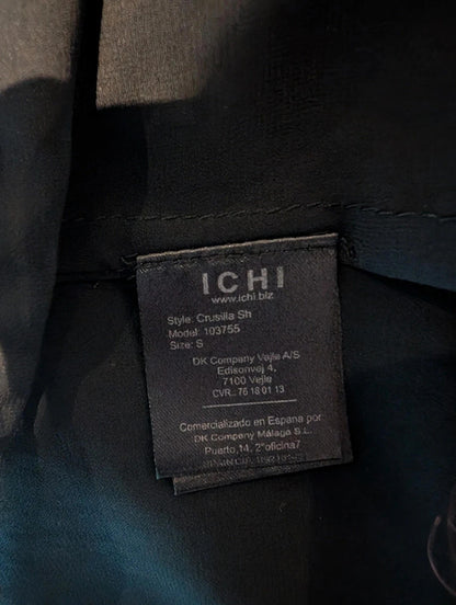 Ichi black chiffon blouse – size S