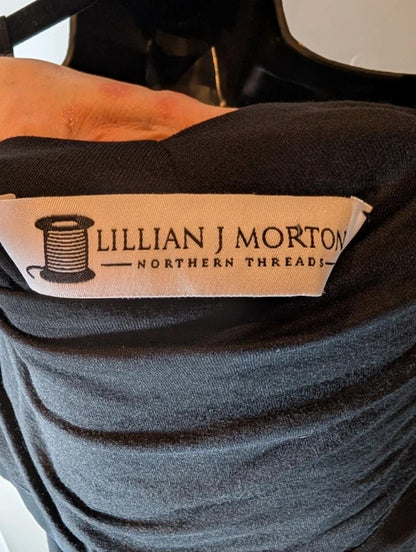 Lillian J Morton “Northern Threads” Draped Jersey Top – One Size