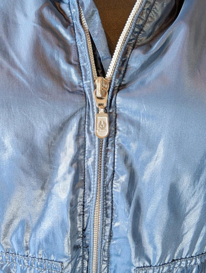 Belstaff Bomber Jacket Slate Blue Labelled 12 Fits 8/10 Lightweight