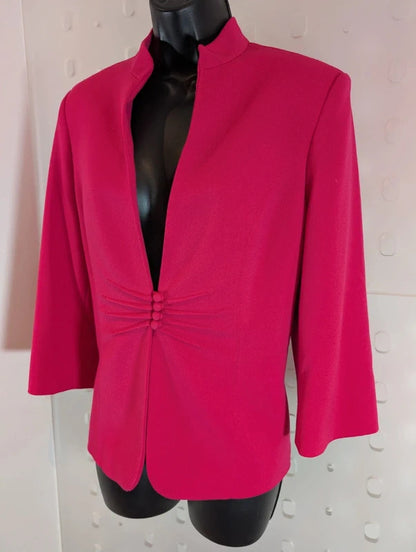 Eleganzé Fuchsia Pink Tailored Jacket UK12