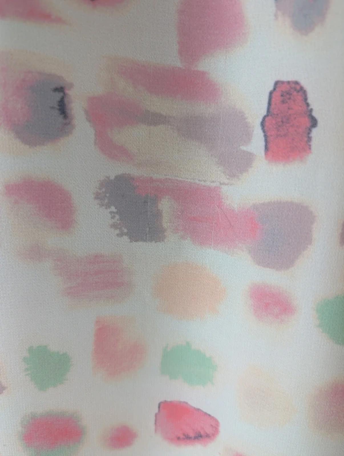Armani Exchange Pastel Chiffon Dress UK 8 Shawl Detail Belted