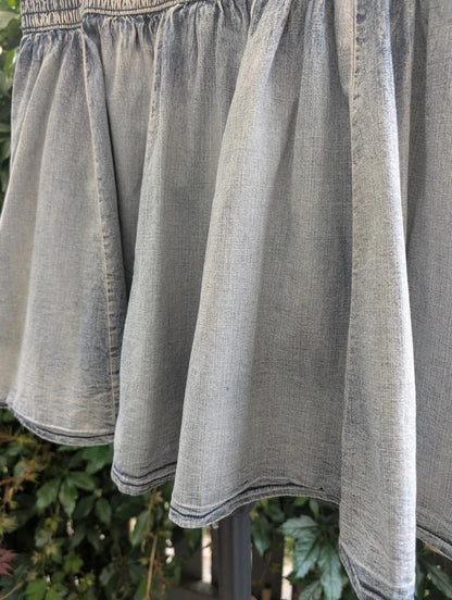 Falmer Heritage Acid Wash Denim Mini Skirt UK12