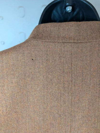 Mary Kimberley Wool Embroidered Jacket Tan Brown EU44