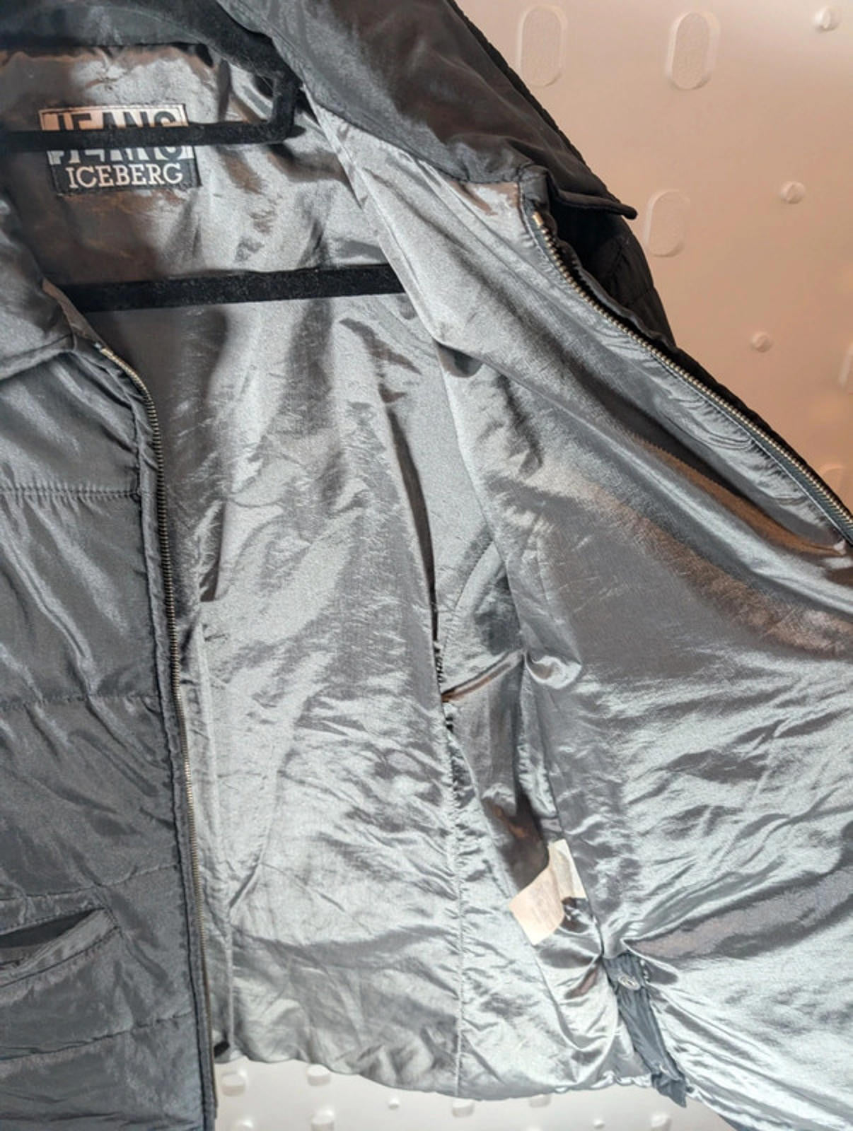 Iceberg Jeans Quilted Jacket with Silver Lining – Size 44