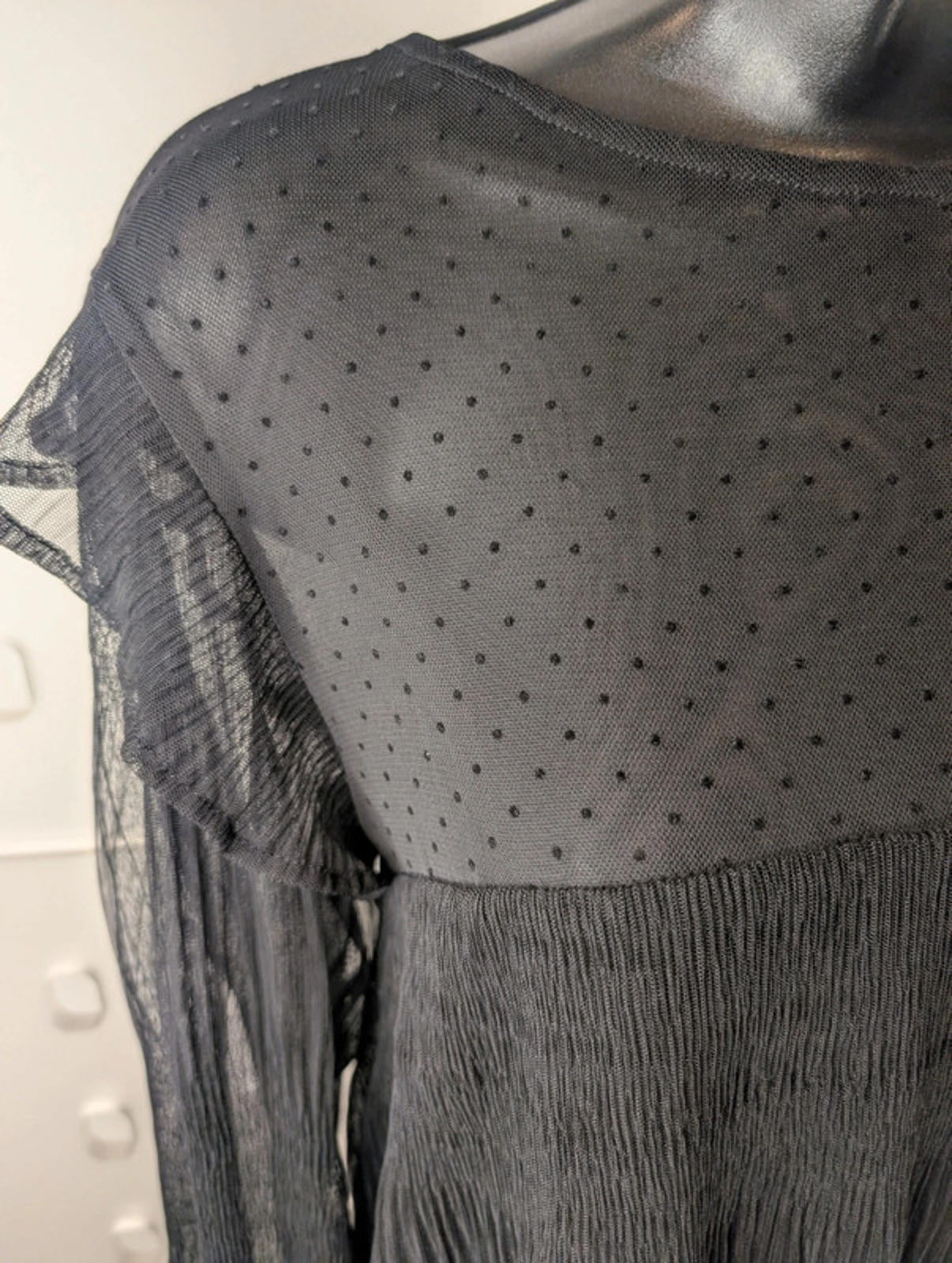 Silvian Heach sheer blouse – size M