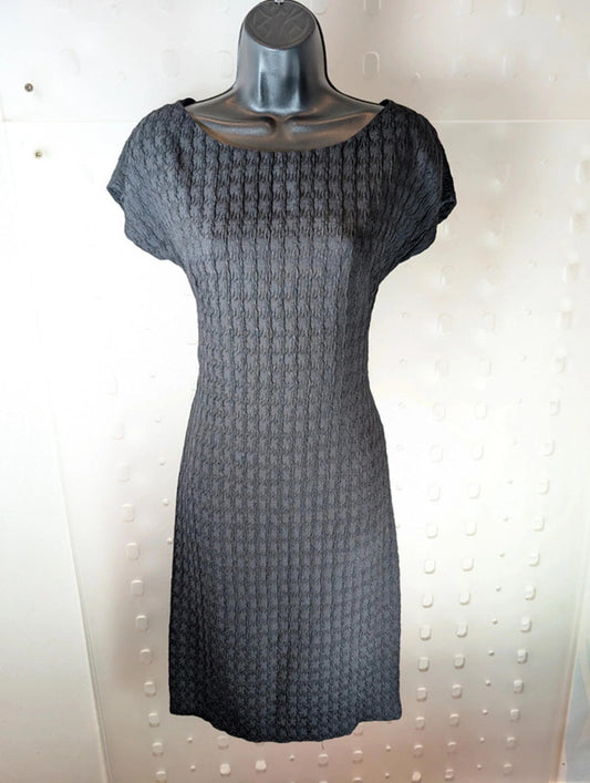 Moschino Cheap & Chic Textured Little Black Dress – UK 8