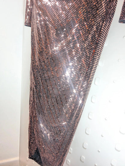 Vestry sequin wrap dress – UK 14