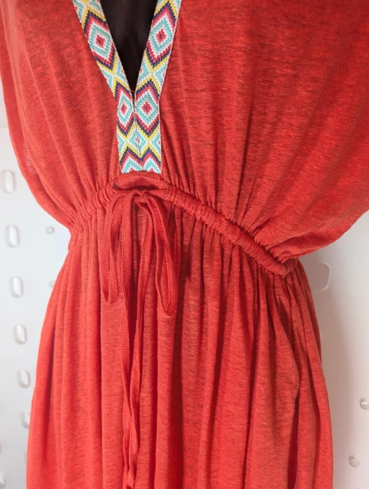 Nooki London Lucia Maxi Dress Size M - NWT 100% Flax Linen