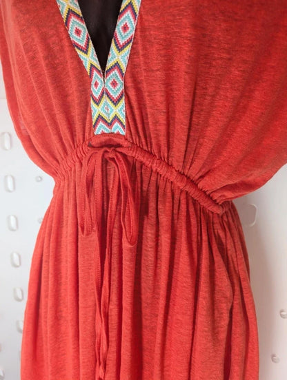 Nooki London Lucia Maxi Dress Size M - NWT 100% Flax Linen