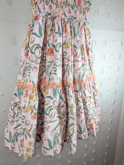 Haute Hippie Kids Floral Occasion Dress Pink Age 5-6