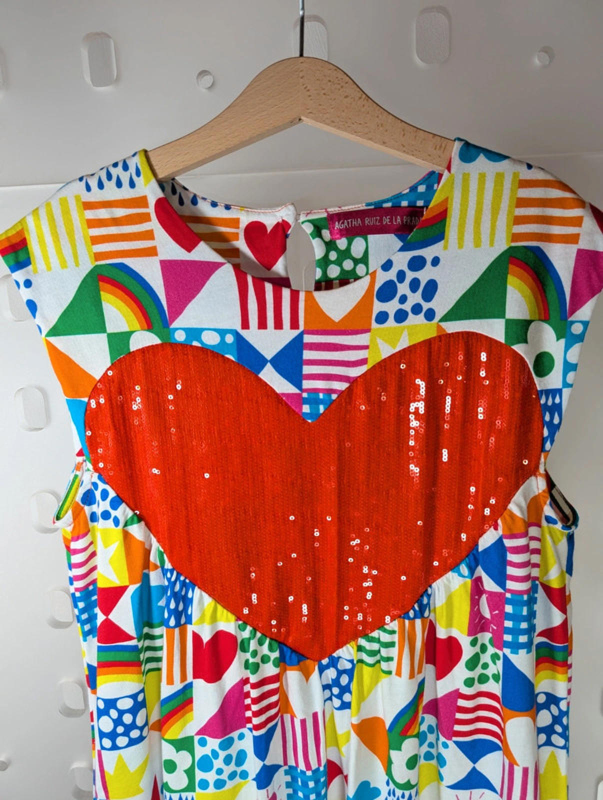 Agatha Ruiz de la Prada cotton dress | Age 12 | Sequin heart