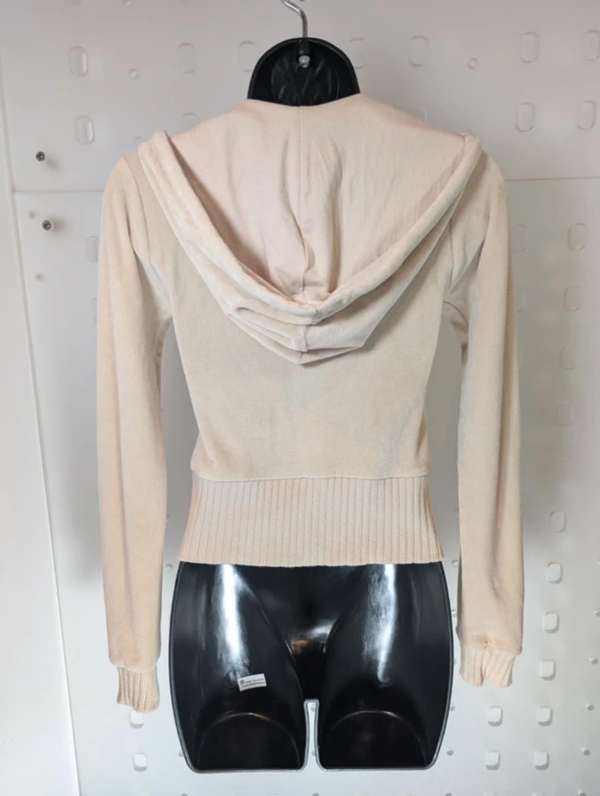 Urban Outfitters Ribbed Velour Zip Hoodie XS