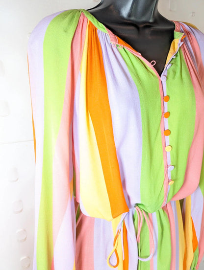 Stine Goya Elia EcoVero Viscose Tie Waist Dress XS Fits up to UK10