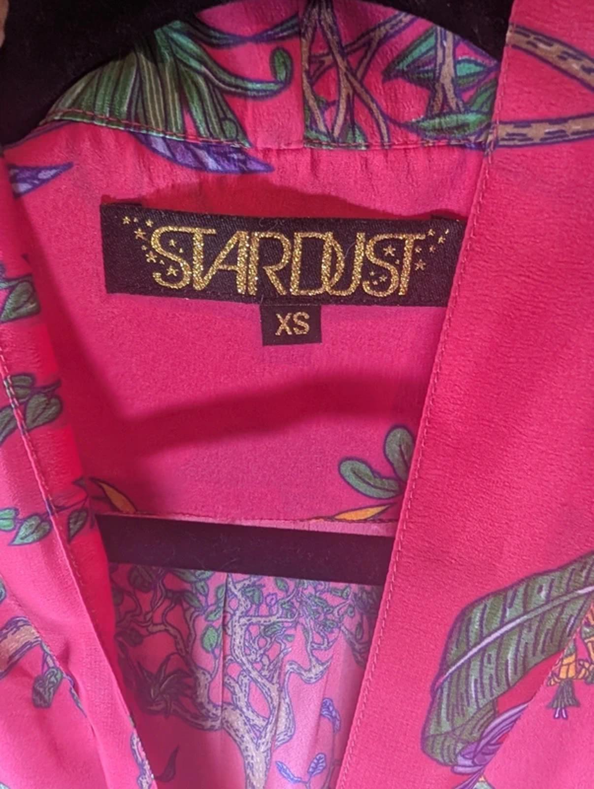 Stardust London Betty Blouse Tropical Floral - Pink - XS
