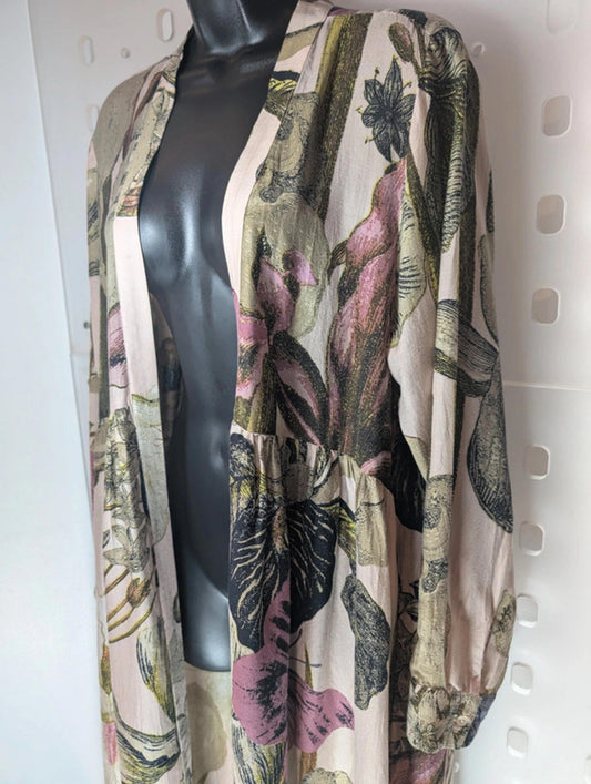 One Hundred Stars × Kew Gardens Duster Coat – Rare Discontinued Print • One Size