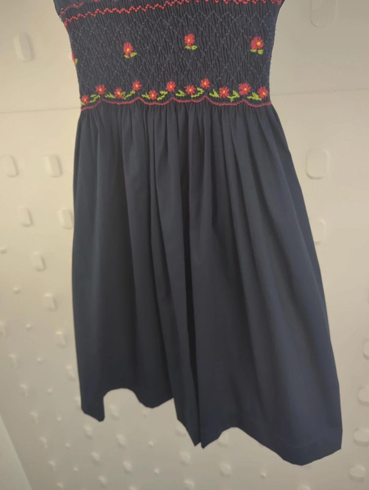 Girls age 4 Navy cotton occasion dress