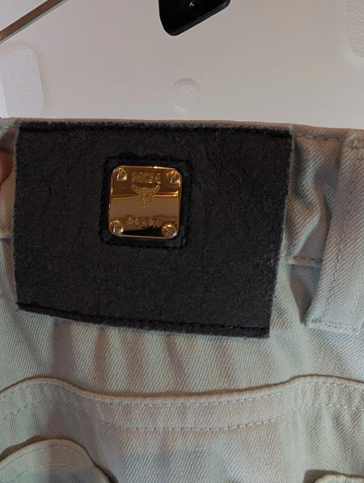 MCM mint cotton stretch jeans – size 34