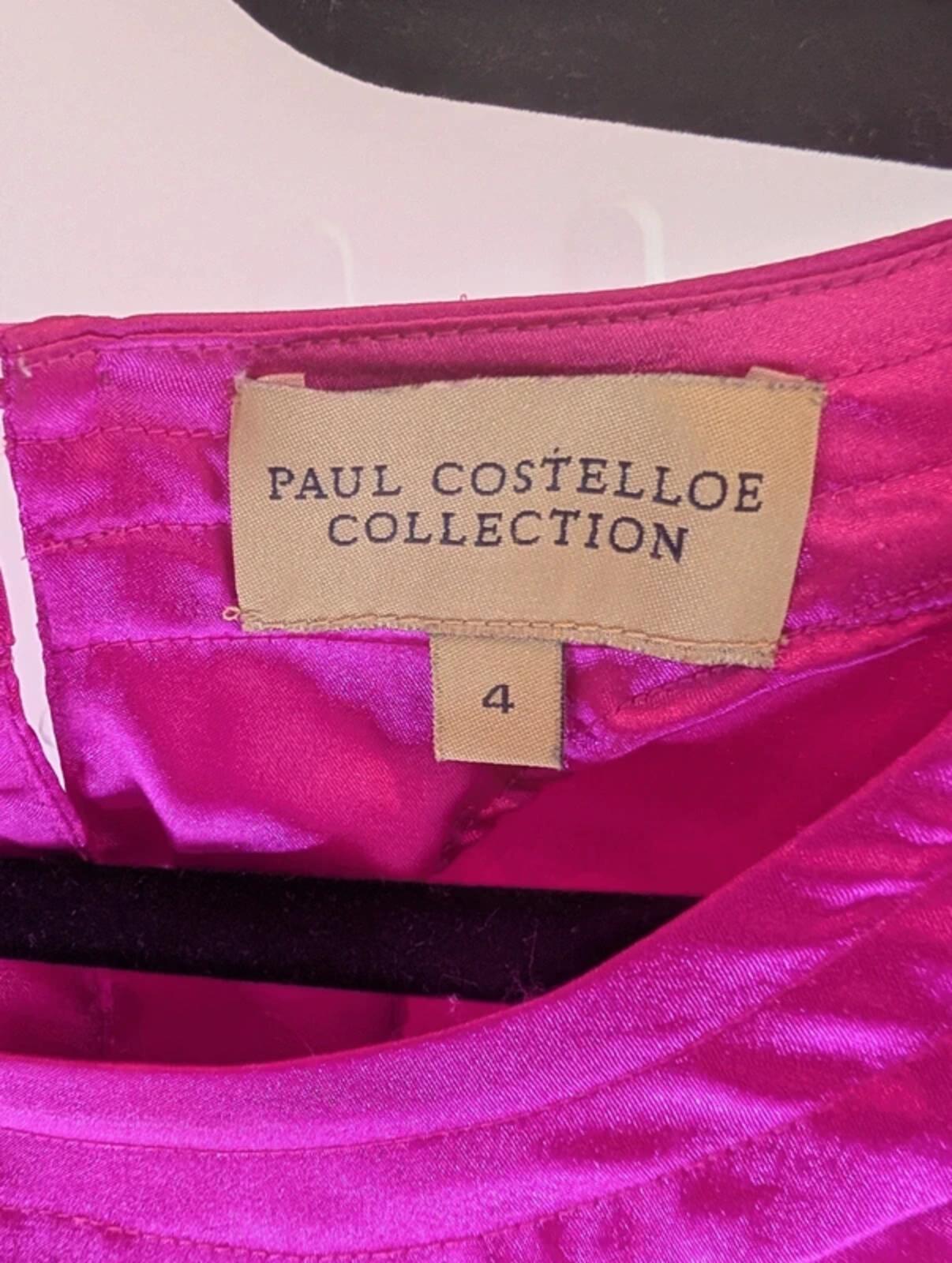 Paul Costelloe Collection Satin Blouse Pink Size 4