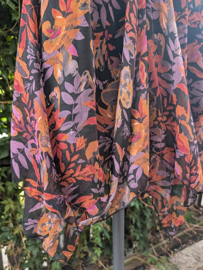 Joe Browns Autumn Floral Hanky Hem Dress UK14