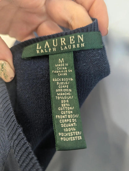 Ralph Lauren Vintage Lightweight V-Neck Knit – Size M