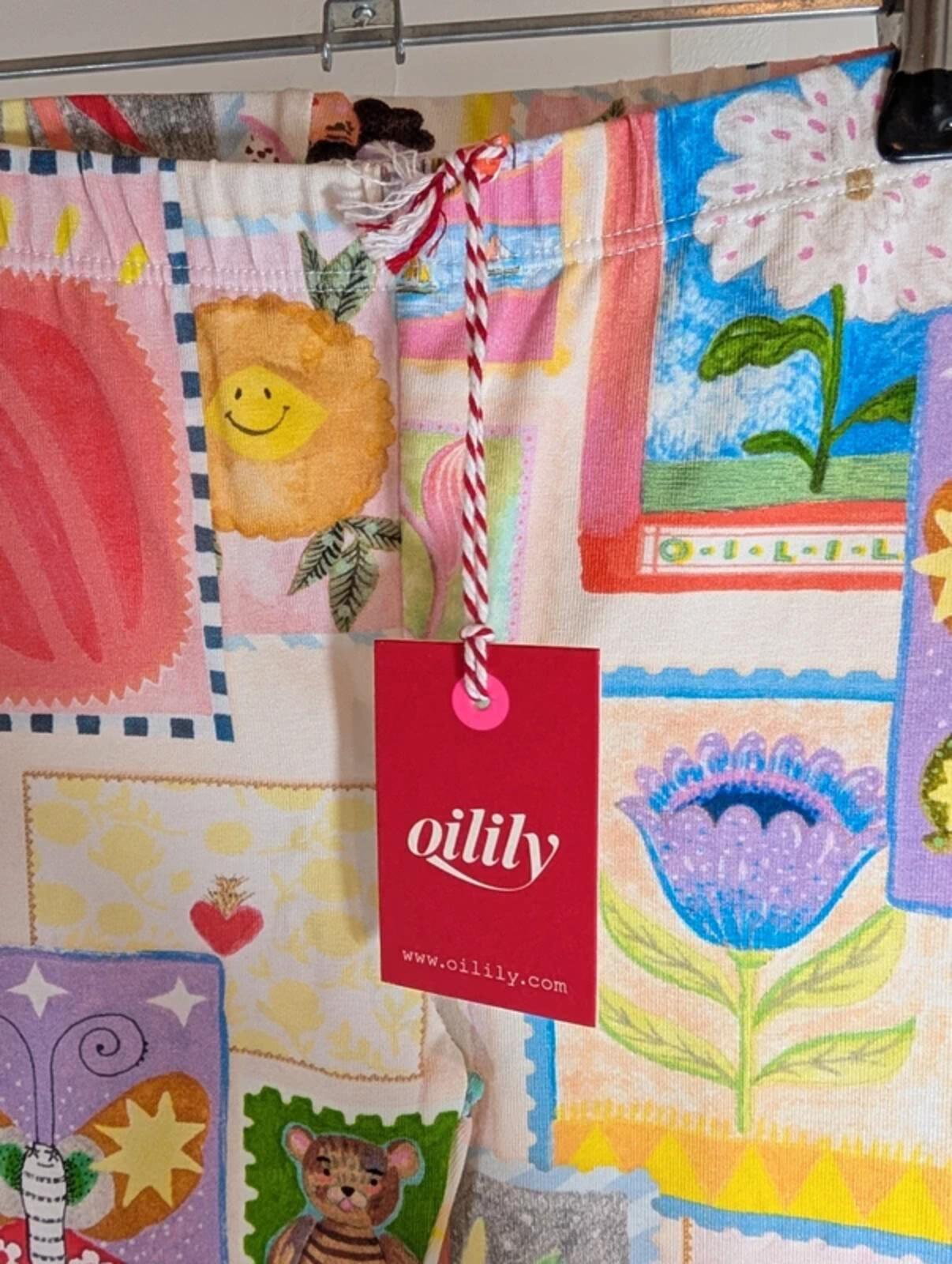 Oilily Peppy Postcard Print Leggings Age 5 110cm BNWT