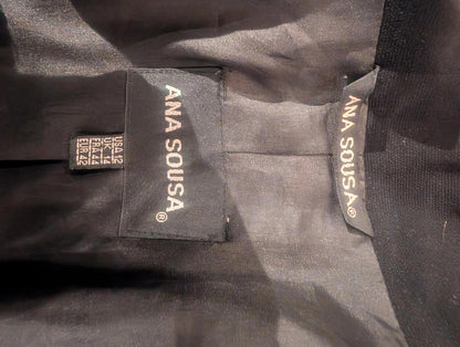 Ana Sousa longline black jacket size 14