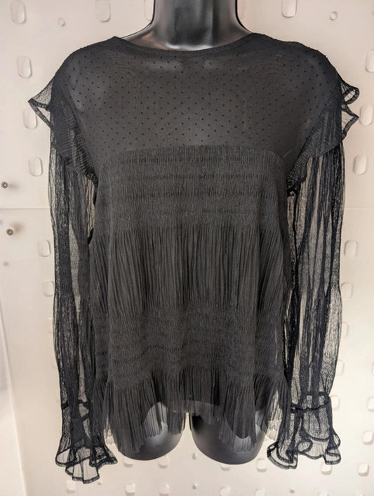 Silvian Heach sheer blouse – size M