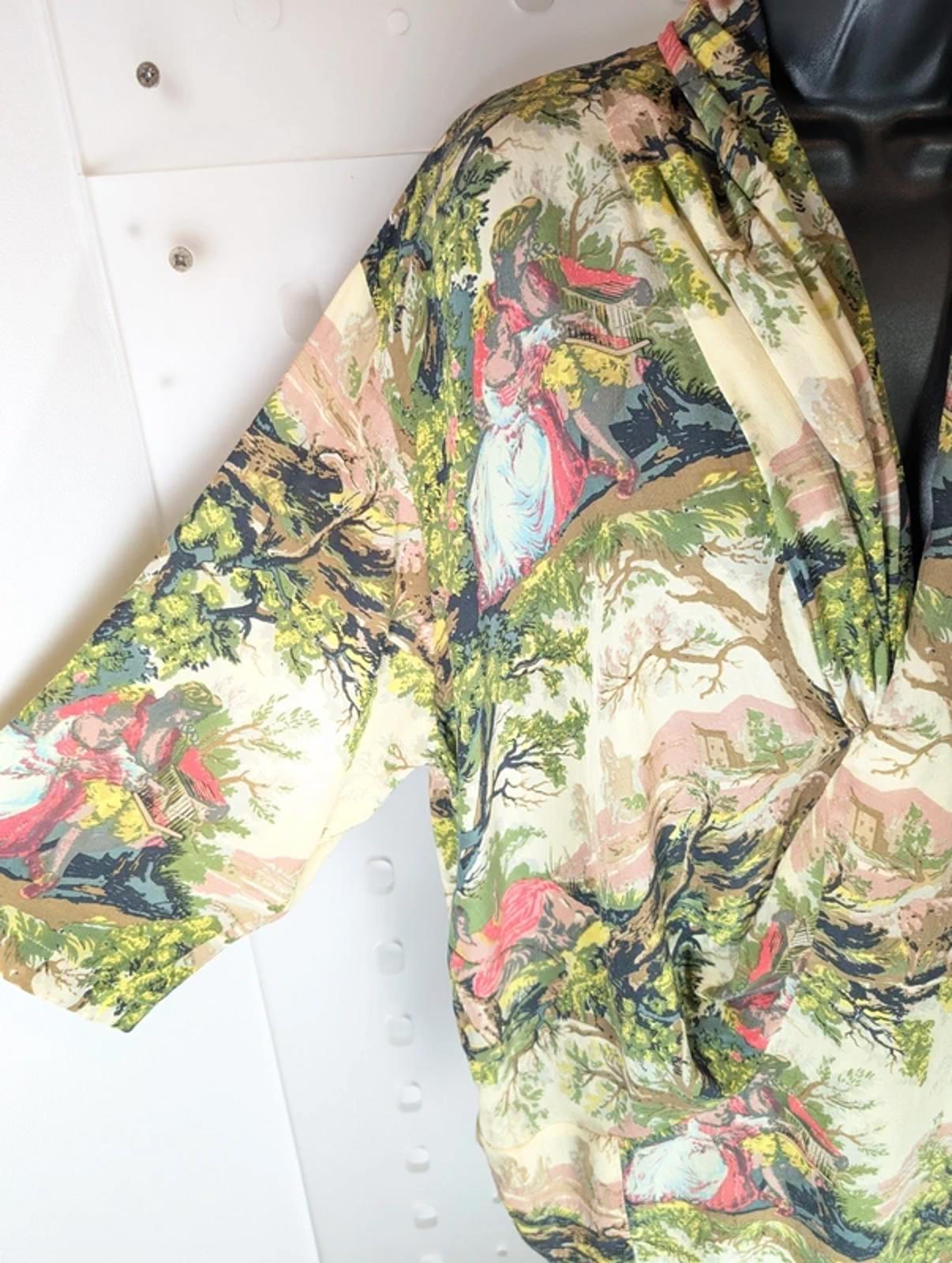 One Hundred Stars Rachel Top Country Toile Print M/L